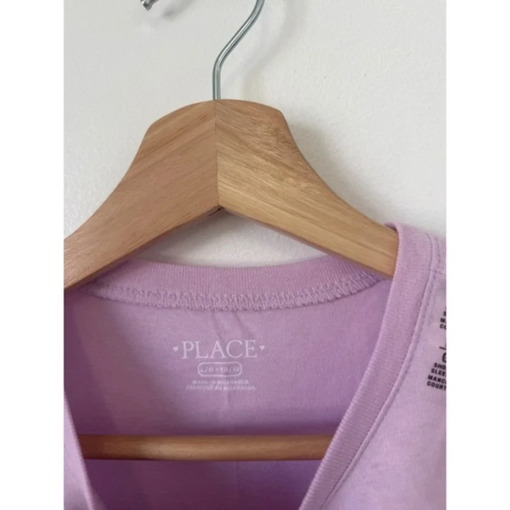 The Children's Place Girls' Cheerleader Graphic‎ T-Shirt Pink Size L (10/12) NWT
